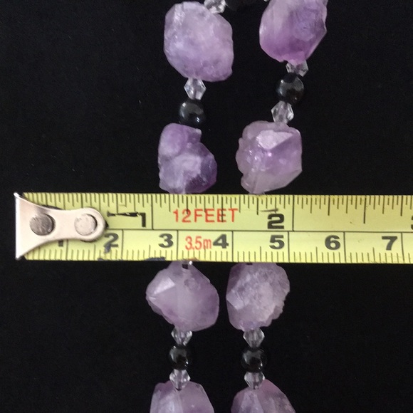 Amethyst Rock Beaded Bracelet - Picture 6 of 8